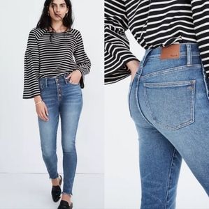 Madewell 10" High Rise Skinny Jean Size 28 #K2468 Medium Wash